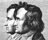 Gebroeders Grimm in 1843