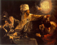 1635 - Rembrandt - Het feestmaal van Belsazar (Belsazars feest)