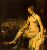 1654 - Rembrandt - Bathsheba bij haar bad