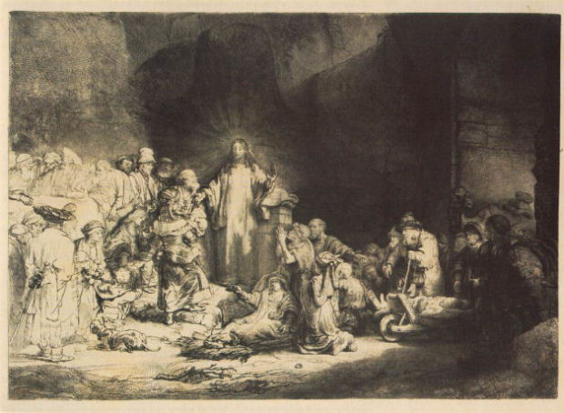 1648 - Rembrandt - Christus geneest de zieken