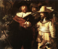 1642 - Rembrandt - Detail van 'De nachtwacht'